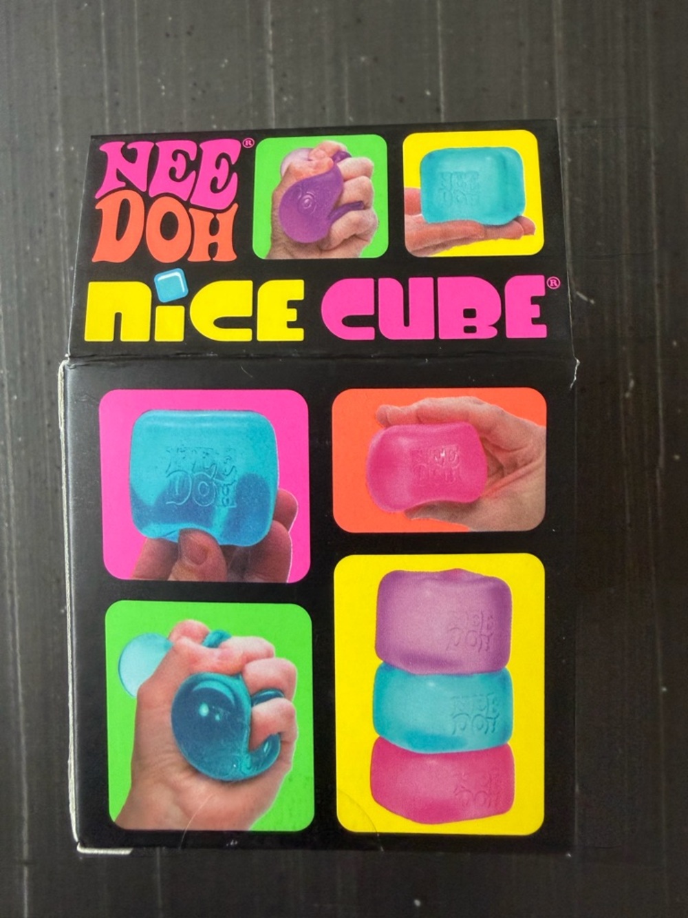 NeeDoh Nice Cube Purple Super Solid Squish Kids Toy - Picture 3 of 3